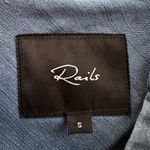 Rails  Blue Chambray Rachel Shirt Dress Lace Up Mini Tencel Preppy Nautical Photo 2