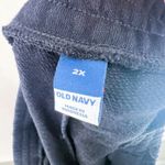 Old Navy NEW  Black Terry Cloth Shorts 2X Casual Pull On Lounge Shorts 3" inseam Photo 5