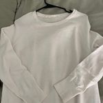 Athleta White/Cream Ribbed Crew Neck Sweater size XS or S Photo 0