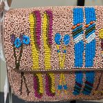 From India To You | Beaded Ski ⛷️ Motif Shoulder Bag Orange Photo 3