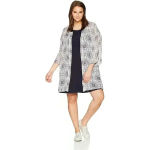 Plus Size Sleeveless Dress w/ Chiffon Kimono Cover Up 2X White Photo 2