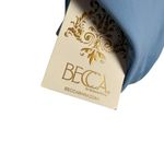 BECCA by Rebecca virtue BECCA Helena Plunge Coastline Blue One Piece Strappy Tie Back Swimsuit Size M Photo 7