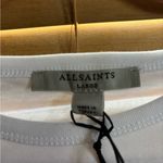 All saints white long sleeve tee NWT Photo 1