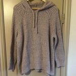 Aerie Hooded Knit Sweater Small Wool Photo 0