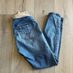 Indigo Blue Maternity Light Wash Distressed Skinny Jean Size S Photo 4