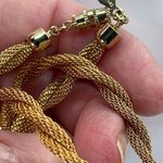 Vintage Sarah Coventry 14” twisted tube chain choker. Gold Photo 3