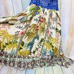 Chelsea and Violet Tropical Crochet Halter Dress NEW Boho Backless Deep V Ruffle Photo 2