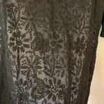 Zingara Embroidered floral black swimsuit coverup, size medium, resort wear Photo 2