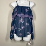 Jolt New Floral Fantasy Cold Shoulder Blouse Size XSmall Photo 1