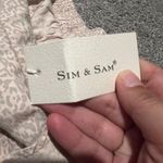 Sim & Sam  NEW WITH TAGS Peach & Grey Leopard Print. Summer Fun Skirt. 16” Long Photo 9