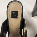 White House | Black Market  Cecilia Slide Sandal Heel Black & Tan Animal Size 9.5 M Photo 4