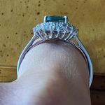 Teal Color Changing Fluorite Sterling Silver Ring Size 10 Photo 2