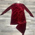 Jessakae NWT red velvet long sleeve bodycon mini dress size 2XL P13 Photo 10