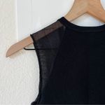 Reiss Lila Sleeveless Zip Neck Top in Black Photo 5