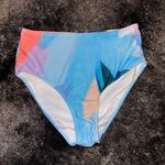 the blushing brunette BNWT Multicolor Tie Dye High Waisted Bikini Bottom Sz M Photo 0