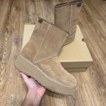 UGG  Cityfunc chestnut suede zipper platform boots booties shoes women’s 9 new Photo 1