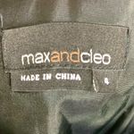 Max and Cleo Strapless Pleated Bubble Hem Mini Cocktail Dress Fit Flare Size 4 Purple Taffeta Photo 6