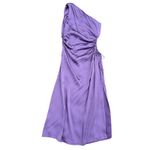 Delfi Pleated Solie Dress in Purple, Size L Purple Size L Photo 3
