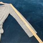 Lucky Brand Cloud Jersey Soft Heather Gray Long Sleeve V-Neck Wrap Dress Size M Photo 15