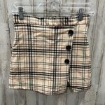 Altar'd State Altar’d State Plaid Mini Skirt Skort Buttons Academia Preppy Womens Size Small Photo 0