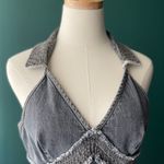 Moschino NEW  Jeans Faded Black Denim Moto Mini Dress Photo 1