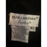 Papéll Boutique Evening Beaded Black Jacket Size XL Open Front Silk Gala Luxury Photo 3