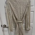 Calvin Tran Revolve Sequin Romper Gold Photo 3