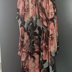 Jennifer Lopez Floral Open Shoulder  Dress Photo 3