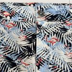 CJ Banks Flamingo Palm Leaves Tropical Skort Pockets Size 22W Resort Vacation Blue Photo 3