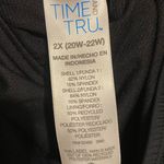 Time & Tru  Black Asymmetrical Cut Out One Piece Photo 2