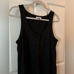Z Supply Meridian Black Button Casual Midi Dress Size Med Photo 7