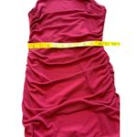 Hello Molly Burgundy Ruched Dress - Size S Photo 7
