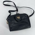 Stone Mountain Women's Sling Bag Shoulder Leather Vintage brass Hardware Black Black Photo 0