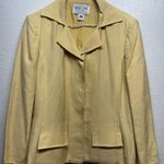 Oscar de la Renta Vintage  Women's Size 8 Button Up Yellow Blazer Jacket Lined Photo 0