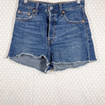 Levi's Levi’s Premium Dark Wash Ribcage Shorts Photo 1