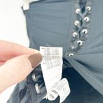 Intimissimi Steampunk Whimsigoth Dark Victorian Lace Up Corset Top Size M Black‎ Black Size M Photo 4