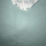 Pink Rose  Light Blue Medium Short Sleeve Blouse Photo 3