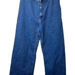 ZARA  Women's‎ Size 10 High Rise Wide Leg Cropped Denim Jeans Frayed Hem Blue Photo 0