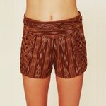 Free People Romantics Patola Ikat Lattice Shorts Photo 1