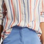 Caslon  Button Down Lightweight Blouse, sz Small Photo 0