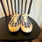J.crew X Seavees blue gingham canvas sneakers 6 Photo 4