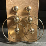 Sugarfix  Gold Circle Drop Earrings Photo 0