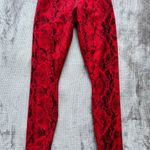 Alo Yoga High Waist Vapor Legging Red Snakeskin Photo 0
