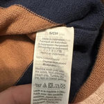 Madewell  Shirt Women’s Size Small Striped Blue Brown Frayed Sweater Photo 4