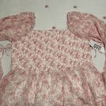 Madden NYC pink floral triple ruffle smocked peasant dress size XXL Photo 2