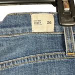 Hudson Jeans Hudson SZ 26 Zoeey Straight Crop Jeans Hi-Rise Stacked Hems Distressed Stretch Photo 8