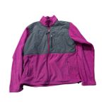 Columbia Womens Fleece Jacket Full Zip Pink Gray Large L Outdoor Photo 0