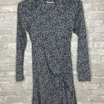 Parker Blue Leopard Print Dress Photo 0