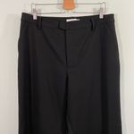 Good American  Women's Black Straight Leg Woven Trousers Size 15 Business/Work Photo 1