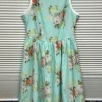 Piperlime Collection NWT Mint Green Floral Fanfare Sleeveless Mini Dress Photo 0